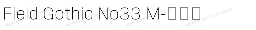 Field Gothic No33 M字体转换